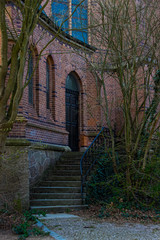 Kirche Leipzig Treppe Hintergrund Tür