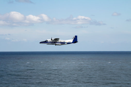 North Sea, Germany : DO 228 of the German Air Force for Pollution Control on the North Sea and Baltic Sea, Germany