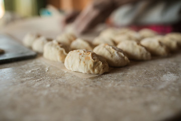Russian pies on the table