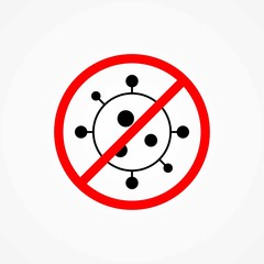 Coronavirus vector icon sign symbol