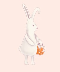 easter bunny with basket