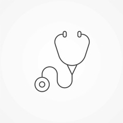 Stethoscope vector icon sign symbol
