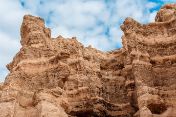 Fototapeta premium Charyn canyon is the famous place in Kazakhstan, similar to the Martian landscape