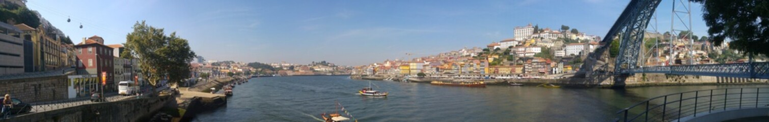 Fototapeta na wymiar Panoramic view of Oporto