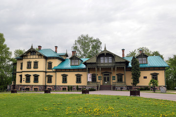 Minsk, Belarus - 05/11/2019: Manor house - an architectural monument of the second half of the 18th - 19th centuries on the territory of the Loshitsky manor and park complex.