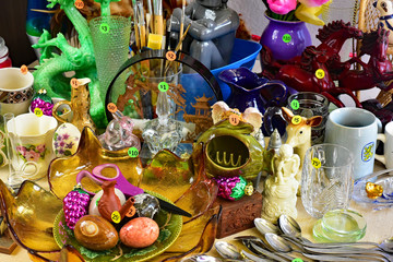 Garage sale yard sale.