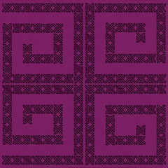Greek patterned textile fabric
