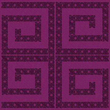 Greek patterned textile fabric