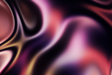 Fluid abstract background with colorful gradient. 2D illustration of modern movement.