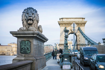 Obraz premium budapest Chain Bridge, Budapest, Hungary 