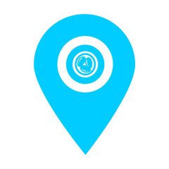 Cafe, restaurant, store location map pin pointer icon. Element of map point for mobile concept and web apps. Icon for website design and app development. Premium food and drink store icon sign
