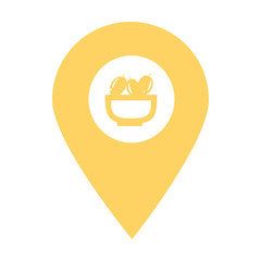 Cafe, restaurant, store location map pin pointer icon. Element of map point for mobile concept and web apps. Icon for website design and app development. Premium food and drink store icon sign