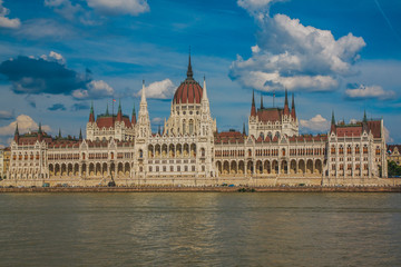 Obraz premium Beautiful building of Parliament in Budapest, Hungary