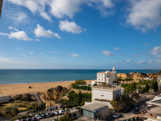 Fototapeta premium view of the old town of Portimao Portugal 
