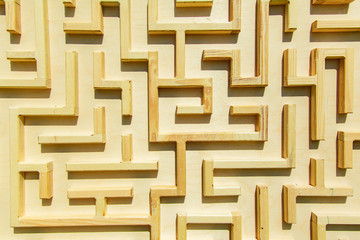 abstract wooden maze use for background