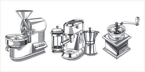 Coffee Roaster, Coffee Brewers and Coffee Grinder