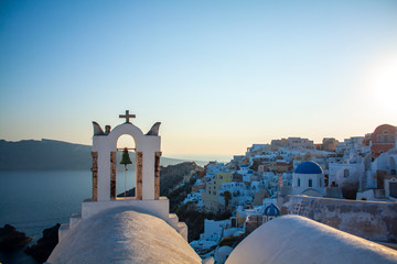 Sunset in Santorini island, Greece