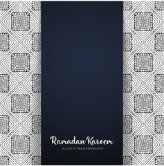 ramadan kareem greeting card design with mandala