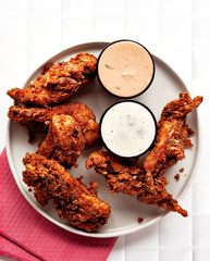 Chicken Strips with dipping sauce 