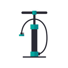 Fototapeta premium bicycle pump flat icon, vector illustration