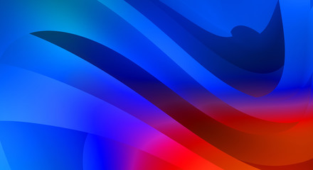 Abstract background with colorful gradient. Vibrant graphic wallpaper with stripes design. Fluid 2D illustration of modern movement.