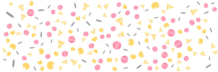 Abstract memphis pattern background with hand drawn textures, memphis style. Color in tosca pink grey yellow orange 