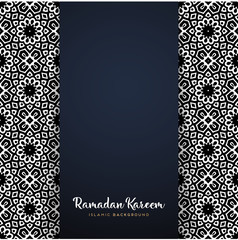 ramadan kareem greeting card design with mandala