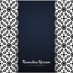 ramadan kareem greeting card design with mandala