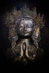 Fototapeta na wymiar creative image of a Buddhist deity 