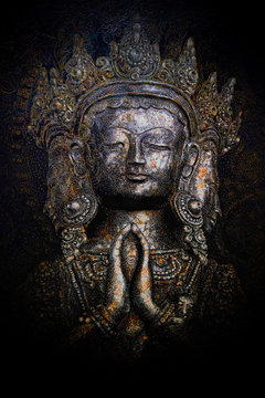 creative image of a Buddhist deity                               