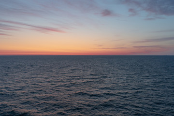 sunset over the ocean