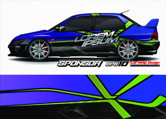 Naklejka premium car background design for vehicle vinyl wrap