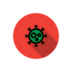 coronavirus line icon, vector illustration