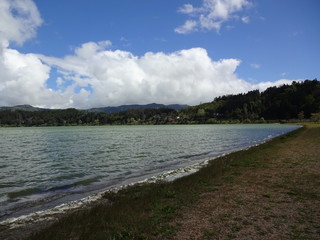 Nature of the Azores. Lake Furnas