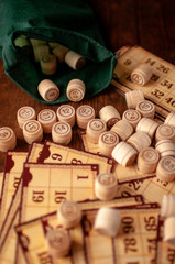 vintage interesting lotto bingo game