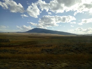 View of rural Wyoming, USA