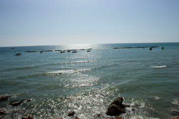 beach and sea in the morning