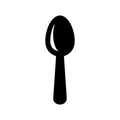 Spoon restaurant icon, spoon silhouette, vector illustration design