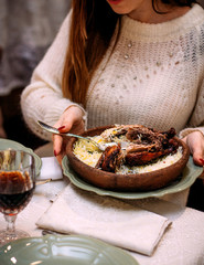 grilled chicken served with rice