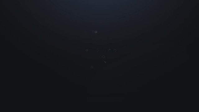 Capricorn zodiac sign animated presentation revealed through hexagon pattern.