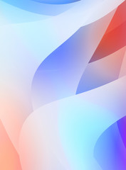 Abstract background with colorful gradient. Vibrant graphic wallpaper with stripes design. Fluid 2D illustration of modern movement.