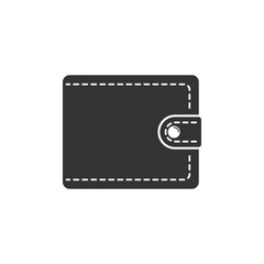 Fototapeta na wymiar Wallet icon. Male wallet icon in simple style.