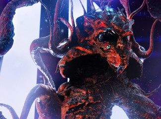 3d alien creature illustration.