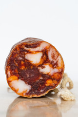 Traditional Portuguese sausage, called Paio