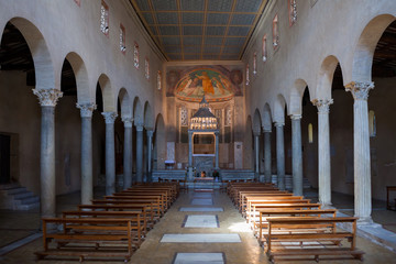 San Giorgio in Velabro interior. Rome, Italy