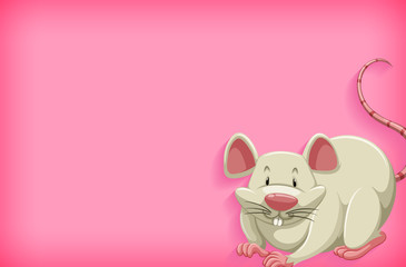 Background template with plain color and white mouse