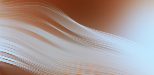 Fluid abstract background with colorful gradient. 2D illustration of modern movement.