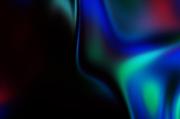 Fluid abstract background with colorful gradient. 2D illustration of modern movement.