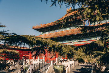 Old chinese historical building in Forbidden City, Beijing, China