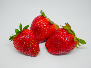strawberry on a white background